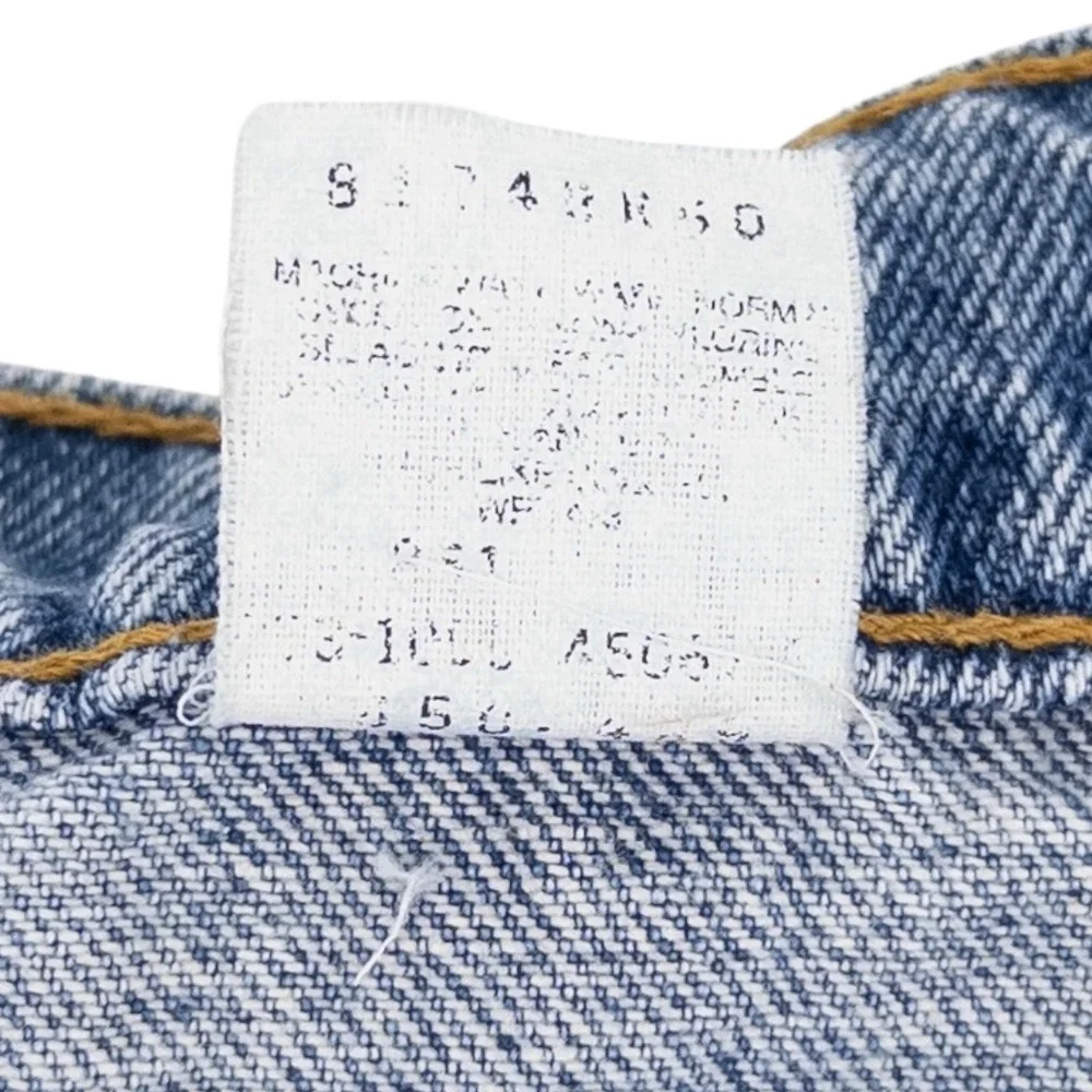 VTG Levis 550 Men 42x34 (40x32 actual) Blue Jeans Relaxed Fit Tapered Distressed
